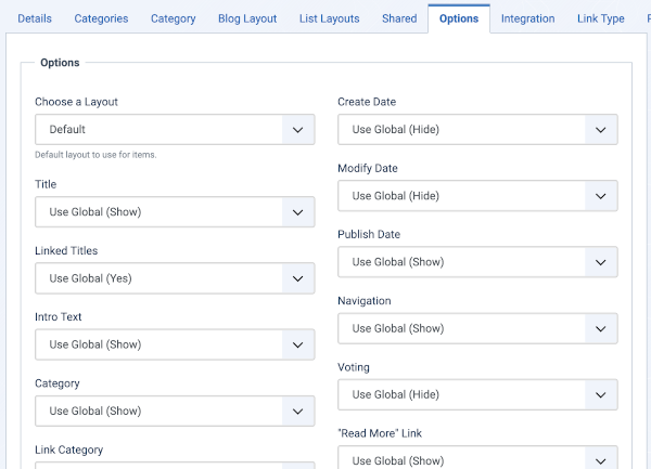 Article Options
