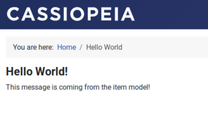 The new language string, being passed to the template from the new model