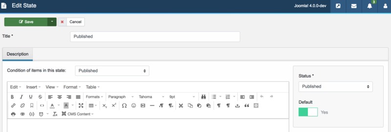 Edit State