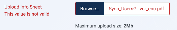 Validate File Size Result
