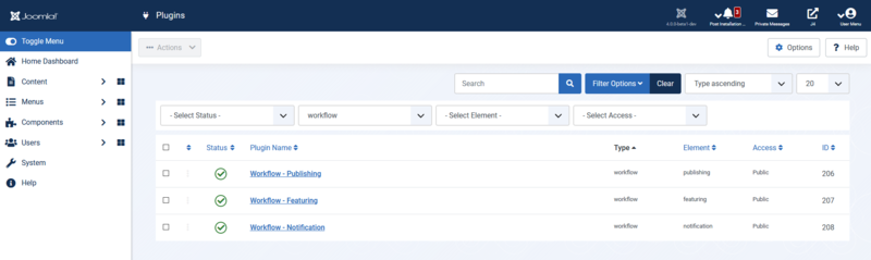 Workflows Plugins
